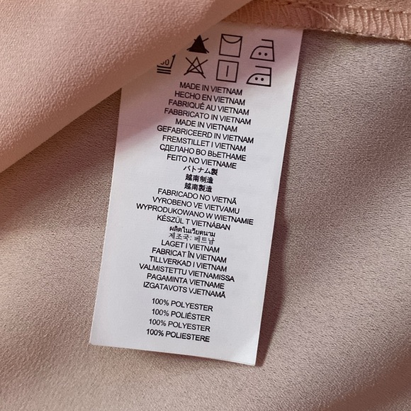 Michael Kors Sheer Pink and Silver Tag Zipper Top - Picture 7 of 7